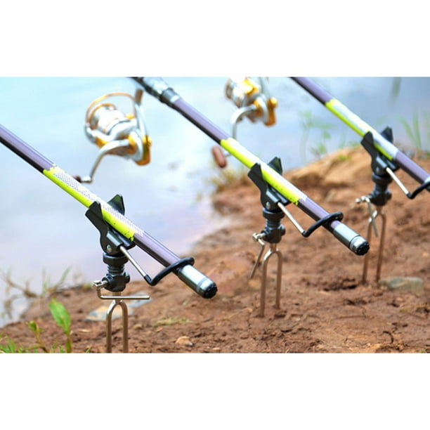 Bank Fishing Rod Holders Adjustable Fish Pole Holder Ground Support Blue
