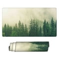 thumbnail image 2 of Bingfone Fog Forest Large Gaming Mouse Pad,Extended Desk Mousepad With Stitched Edges,Non-Slip Base,Water Resist Keyboard Pad For Gamer, Office & Home, 29.5 X 16 In, 2 of 9
