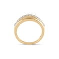 thumbnail image 3 of 14kt Yellow Gold Mens Round Diamond Wedding Band Ring 1/2 Cttw, 3 of 4