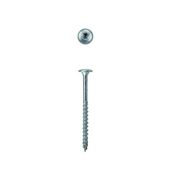 SPAX #8 x 2" Exterior Wafer Head Wood Screws Construction Torx T-Star Plus Pack of 5/700 Total /140 EA Pack Bit Included Rust Resistant