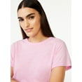 thumbnail image 4 of Free Assembly Women's Short Sleeve Ringer T-Shirt, 4 of 6