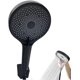 thumbnail image 1 of Alcachofa de ducha negra, cabezal de ducha premium, ducha de alta presión, ducha de mano con ahorro de agua, duchas de mano con 3 modos de pulverización de ducha de alta presión, apto para baño, spa oso de fresa Electrónica, 1 of 5