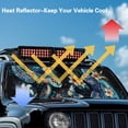thumbnail image 4 of Uorisanigo Tropical Plumeria Turtle Windshield Sun Shade for Jeep Wrangler JL JLU 2018-2024 Rubicon Sahara 2 Door & 4 Door & Gladiator JT,Window Sun Visor for UV Rays and Heat Protection, 4 of 7