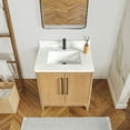 thumbnail image 5 of Gara 30" Single Bath Vanity in Washed Ash Grey with White Grain Composite Stone, 5 of 16