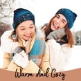 thumbnail image 4 of Lsque Planet Earth Pattern Knitted Beanie, Unisex Winter Hat, Knit Hat Winter Beanies Thick Fisherman Beanies Cuffed Plain Skull Caps, 4 of 6