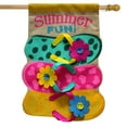 thumbnail image 2 of Briarwood Lane Summer Fun Flip Flops Burlap House Flag, 2 of 4