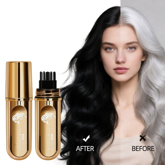 Hair Touch-Up Stick for Covering Gray Hair – Waterproof and Quick-Drying Hair Color Stick,Natural Look and Long-Lasting,Portable and Easy to Use,On-the-Go Hair Styling Tool,15ml