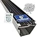 thumbnail image 3 of FlowGuard USA Made Professional DIY 6 Inch 50-Year Gutter Cover System - Thermal Thaw Black - Aluminum Gutter Guards - 102 Feet - by FlexxPoint, 3 of 4