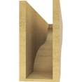 thumbnail image 4 of 6"W x 36"D x 12"H Thin Garner Rough Cedar Woodgrain TimberThane Corbel, Primed Tan, 4 of 6