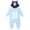 Bluey Blue, variant on Bluey Baby Boy or Girl Cosplay Hooded Coverall Muffin Grey Blue