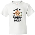 thumbnail image 3 of Inktastic Monkey I Love Hanging out with My Daddy Youth T-Shirt, 3 of 5