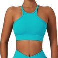 thumbnail image 1 of Sujetador deportivo de secado rápido con cuello halter, cómodo y suave, sujetador de entrenamiento de alto impacto para mujer Viridis 10 M, 1 of 7