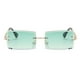 thumbnail image 3 of Gafas de sol Zulema cuadradas sin montura, 3 of 7