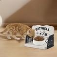 thumbnail image 4 of Gamelle Surélevée pour Chats d'Intérieur, Plateforme, Support Réglable en Hauteur pour Usage Intérieur, Fournitures pour Animaux, 4 of 4