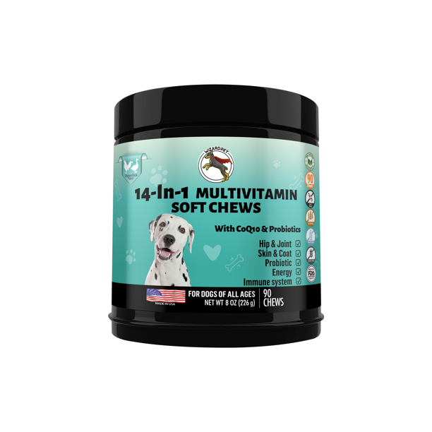 WIZARDPET 14in1 Dog Multivitamin Everyday Supplement for Dogs with