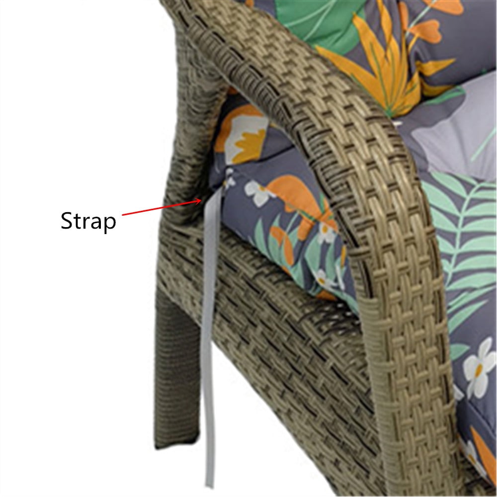 TOPCHANCES Outdoor Seat/Back Chair Cushion for Patio Garden Seat Pad, Spring/Summer Seasonal All Weather Replacement Cushions, Autumn