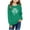 Green, variant on Easter Outfits for Girls Long Sleeve Casual Fashion Easter Egg and Bunny Printing O-Neck Pullover Top Blouse