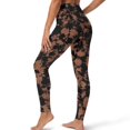 thumbnail image 2 of SEANATIVE High Waisted Leggings for Women Brown Black Tie-dye, 3XL, 2 of 6
