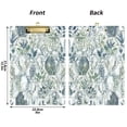 thumbnail image 3 of Hexagonal Botanical Tiles 12.5x9in Clipboard, Durable Acrylic with Metal Clip and Wall Hook for Office or Classroom, 3 of 10