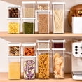 thumbnail image 4 of 460/700/950/1300/1800ml Food Storage Jar with Lid Silicone Sealing Ring Airtight Pantry Organization BPA Free Pasta Cookies Nuts Food Storage Container Kitchen Supplies, 4 of 7