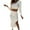 White, variant on SRZYMJ Women's 2 Piece Fall Outfits Set Long Sleeve Crop Top Bodycon Slit Midi Skirt Sets Ribbed Knit Winter Dress