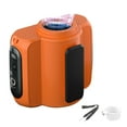 thumbnail image 4 of Portable Fan Waist Hanging Fan 100 Speed Adjustable Hanging Electric Fan Outdoor High Temperature Work Fan Usb Rechargeable Orange Color Personal Cooling Device Flexible Hook Attachment Y-, 4 of 5