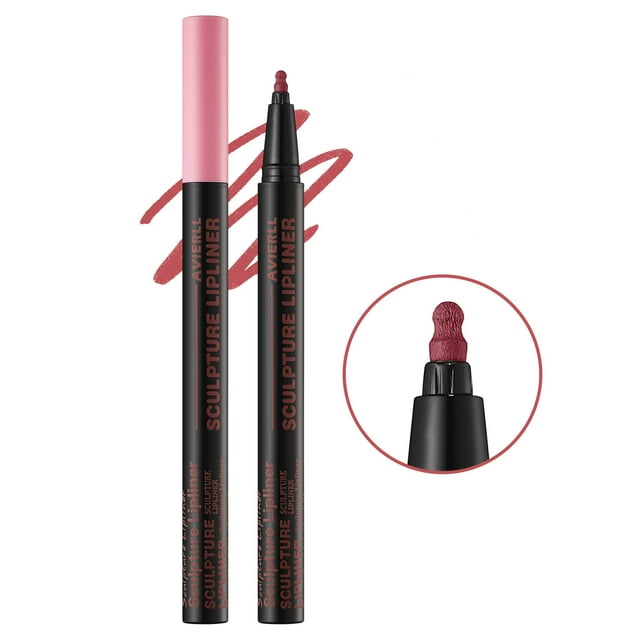Delineador de labios líquido mate con punta de calabaza, color nude mate, resistente al agua, lápiz labial rojo brillante, 0,6 ml