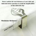 thumbnail image 3 of Liquidation! Sweet Home Farm Pince à Nappe en Acier Inoxydable Pince à Table Créative Pince à Nappe Antidérapante Épaissie Taille Unique Argent, 3 of 7