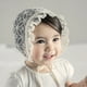 thumbnail image 4 of GOOHOCHY 1 gorro de encaje para bebé, protector solar, gorro de encaje para niña, gorro para el sol con ojales de encaje para bebé (blanco), 4 of 8