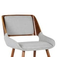 thumbnail image 4 of Armen Living Panda Modern Fabric Dining Chair in Walnut Wood and Gray, 4 of 8