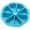 Sky Blue, variant on 1Pcs Sky Blue Silicone Baking Moulds, Triangle Pizza Cake Mould, Pan Heat Resistant Diy Baking Tool for Cornbread Scone Chocolate Muffin Soap, Kitchen Baking Mould, 9X9In