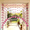 rose red, variant on 20-Strand Crystal Beaded Curtain, Multicolor Acrylic Arched Room Divider with Rainbow Beads for Bedroom, Living Room, Cafe