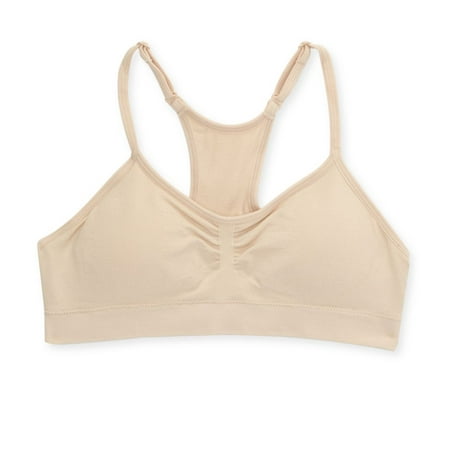 

Women s Maidenform Girl H4338 Seamfree Ruched Crop Racerback Bralette (Nude XL)