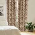 thumbnail image 3 of Ambesonne Funny Sloth Window Curtains, Coffee and Lazy Animal, Each 28" W x 63" L, Umber Beige Warm Taupe, 3 of 5