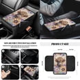 thumbnail image 5 of Yuyamidu Dahlia Front Car Seat Covers Full Set of 12 Highland Cow Steering Wheel Armrest Cover Seat Belt Pads Garbage Can Rearview Mirror Cover Coasters Keychain Auto Air Vent Storage Holder, 5 of 7