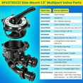 thumbnail image 6 of SPX0710X32 Vari-Flo Multiport Valve For Hayward S200 and S240 Series Pool U 1.5", 6 of 12