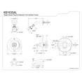 thumbnail image 2 of Kingston Brass KB1635AL Tub and Shower Faucet, Oil Rubbed Bronze, 2 of 2