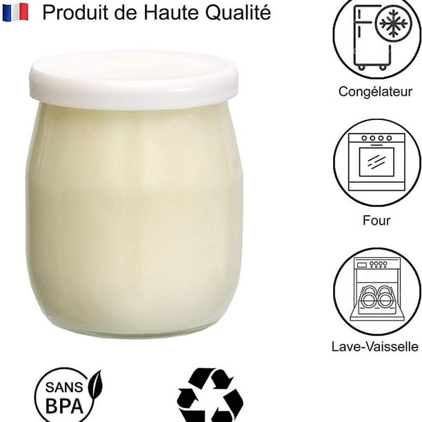 SEB Pot verre yaourtière x 8 pas cher - Yaourtière - Achat moins cher