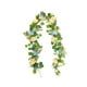 thumbnail image 3 of Guirnalda de eucalipto artificial floral de 1,8 m con hojas verdes artificiales para mesa flor amarilla, 3 of 9