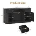 thumbnail image 3 of ANPOO Fluted 75-120 Gallon Fish Tank Stand with Power Outlet, 59.1" Aquarium Stand with 2 Drawers and 2 Storage Door, Heavy Duty Tank Stand for 2 Fish Tank & Reptile Terrarium, 1000lbs Capacity, 3 of 9