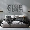 thumbnail image 6 of 3 Pieces Black Wall Decor Metal Line Art for Living Room Wall Decor Above Bed Minimalist Decoration Modern Wall Art, 6 of 7