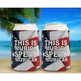 thumbnail image 6 of Funny Beer Coolie Murica Speak USA 4th of July Patriotic Accessory, 2 Pack Can Coolie Drink Coolers Coolies American Flag, 6 of 8