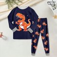 thumbnail image 2 of Kaprioy Boys Pajamas Boys Pajamas Dinosaur Kids Pjs Sets Cotton Toddler Long Sleeves Sleepwear, 2 of 9