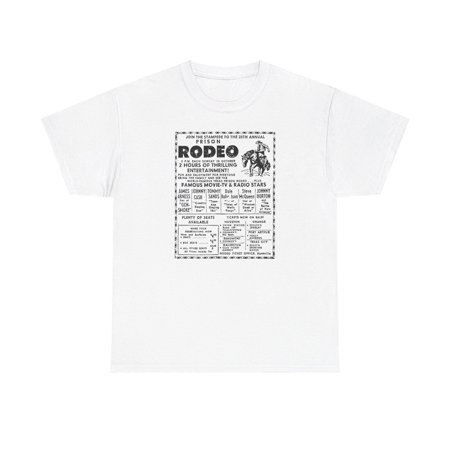 28th Annual Texas Prison Rodeo Huntsville TX Vintage Gildan Cotton T-Shirt