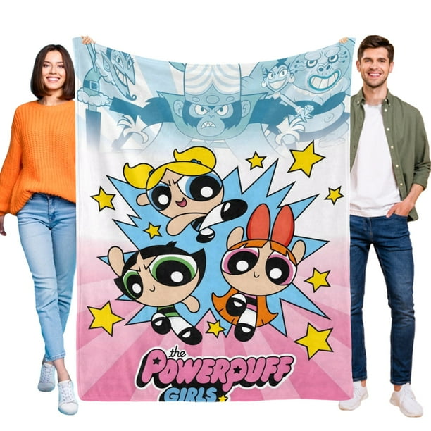 Las Chicas Superpoderosas anti-pilling, suave, ligera, esponjosa y acogedora de lujo para hogar y cocina – Perfecta para niños y adultos,100X130cm