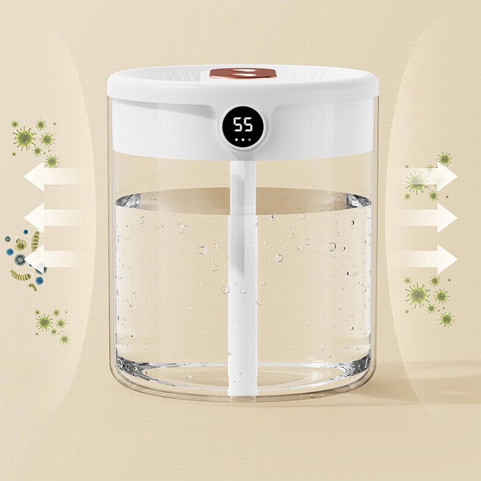 ZMKIAG 2L Quiet Cool Mist Humidifiers for Home Nursery Indoor Plants, Double Nozzle Quiet Air Humidificador for Large Room Bedroom Indoor Plant Lasts up to 24 Hours