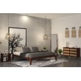 thumbnail image 4 of Caroline 14" Platform Bed Frame King, No Headboard, Modern, Solid Wood Bed, Walnut, 4 of 17