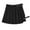 Black, variant on Sngxgn Skirts for Women Crossover High Waisted Ruffle Layered Skort Skirts(Black,S)
