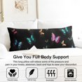 thumbnail image 3 of Butterfly Body Pillow Cover - Soft & Breathable, Hidden Zipper, 20"x54", Floral & Tropical Butterfly Print - Perfect Gift for Butterfly Lovers, Side Sleepers & Aesthetic Decor, 3 of 7
