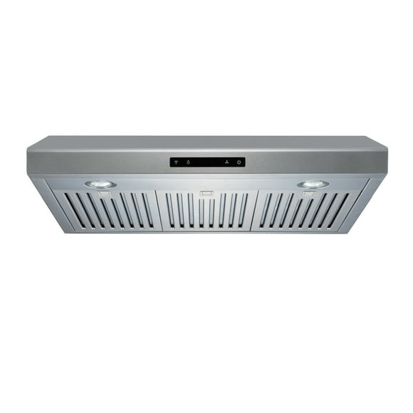 ROXON 860 CFM Centrifugal Blower Type Motor (High Grade) 30 Inches Under Cabinet Range Hood Kitchen Exhaust Fan Stainless Steel RXN-U14BSN-30